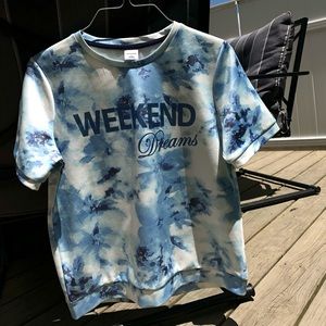 bossini “WEEKEND Dreams” sky print t-shirt